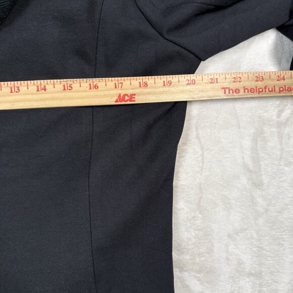 Evereve Dawson Black Hooded Dickey Blazer Jacket Women's Size Medium M - Picture 9 of 11